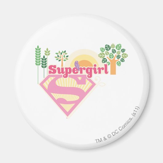 Supergirl Natuur Logo Magneet (Voorkant)