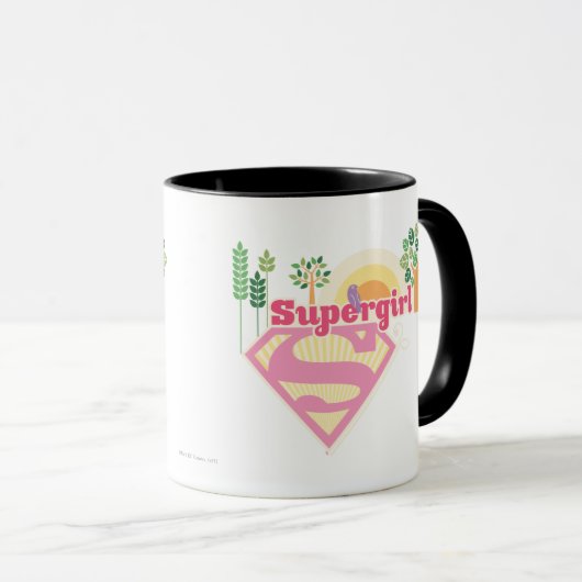 Supergirl Natuur Logo Mok (Voorkant rechts)
