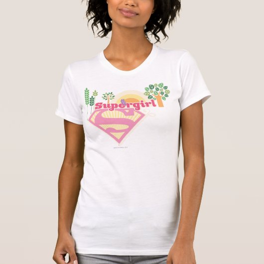 Supergirl Natuur Logo T-shirt (Voorkant)