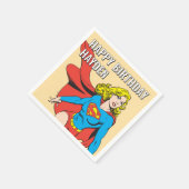 Supergirl onderweg servet (Hoek)