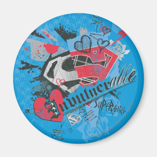 Supergirl onkwetsbaar magneet (Voorkant)