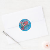 Supergirl onkwetsbaar ronde sticker (Envelop)