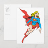Supergirl op de vlucht briefkaart (Voorkant / Achterkant)