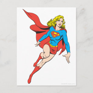 Supergirl op de vlucht briefkaart