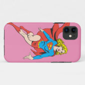 Supergirl op de vlucht Case-Mate iPhone case (Achterkant (horizontaal))
