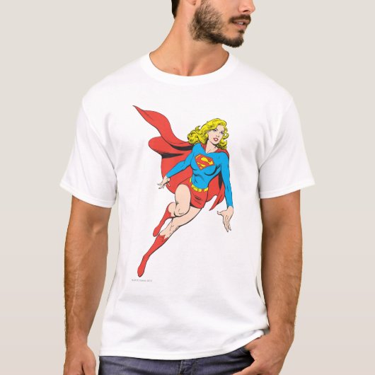 Supergirl op de vlucht t-shirt (Voorkant)