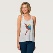 Supergirl op de vlucht tanktop (Volledige Voorkant)