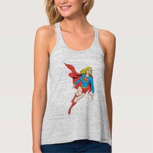 Supergirl op de vlucht tanktop (Voorkant)