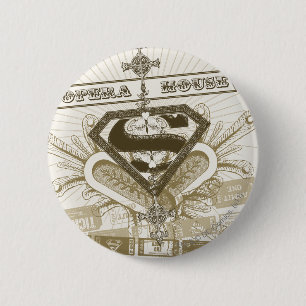Supergirl Opera House Ronde Button 5,7 Cm