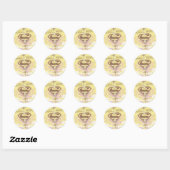 Supergirl Opera House Yellow Ronde Sticker (Vel)