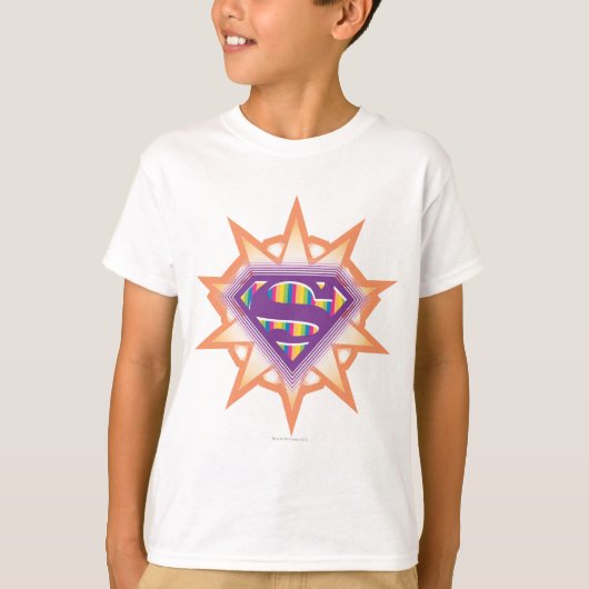 Supergirl Oranje Starburst T-shirt (Voorkant)