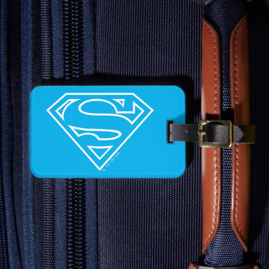 Supergirl Outline S-Shield Bagagelabel (Voorkant Insitu 4)