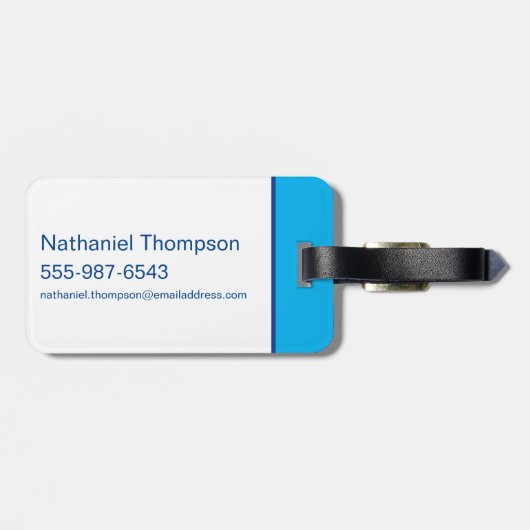 Supergirl Outline S-Shield Bagagelabel (Achterkant horizontaal)