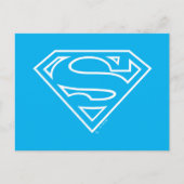 Supergirl Outline S-Shield Briefkaart (Voorkant)
