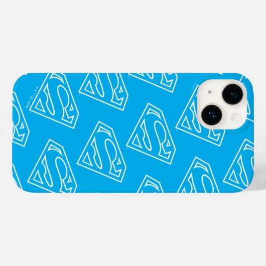 Supergirl Outline S-Shield Case-Mate iPhone Case (Achterkant (horizontaal))