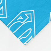 Supergirl Outline S-Shield Fleece Deken (Hoek)