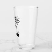 Supergirl Outline S-Shield Glas (Links)