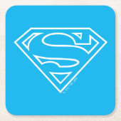 Supergirl Outline S-Shield Kartonnen Onderzetters (Voorkant)