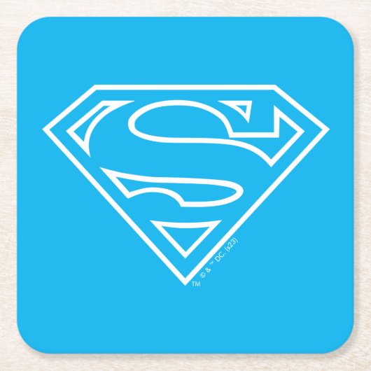 Supergirl Outline S-Shield Kartonnen Onderzetters (Voorkant)