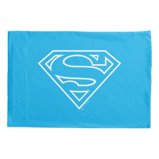 Supergirl Outline S-Shield Kussensloop (Achterkant)