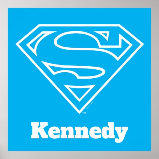 Supergirl Outline S-Shield Poster (Voorkant)