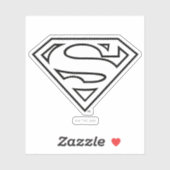 Supergirl Outline S-Shield Sticker (Vel)