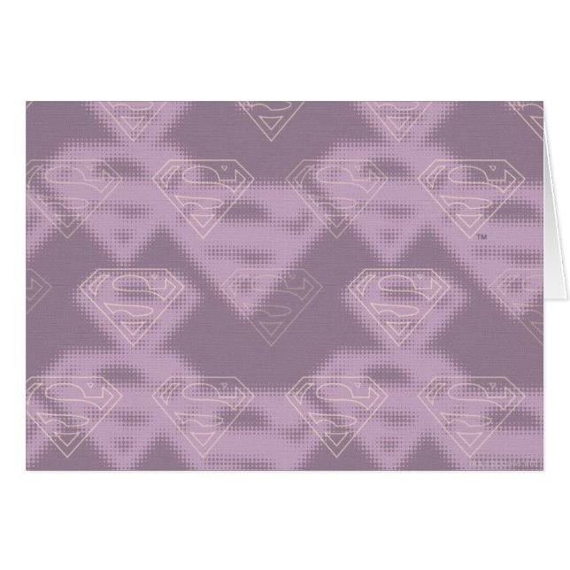 Supergirl Paarse Halftone Logo (Voorkant Horizontaal)
