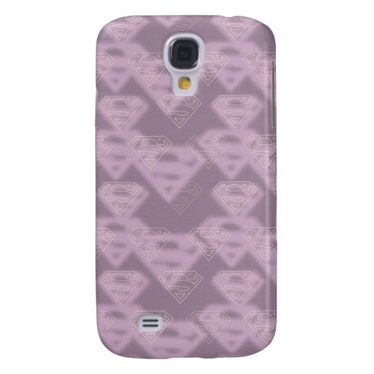 Supergirl Paarse Halftone Logo Case-Mate Samsung Galaxy Hoesje (Achterkant)