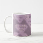 Supergirl Paarse Halftone Logo Koffiemok (Links)