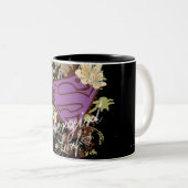 Supergirl Palm Trees Tweekleurige Koffiemok (Voorkant rechts)