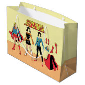Supergirl papier Doll Grafisch Groot Cadeauzakje (Achterkant Gekanteld)