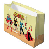 Supergirl papier Doll Grafisch Groot Cadeauzakje (Voorkant Gekanteld)