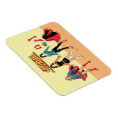 Supergirl papier Doll Grafisch Magneet (Rechterzijde)