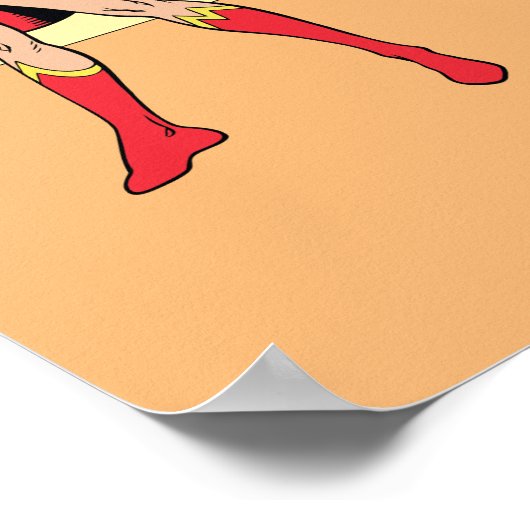 Supergirl papier Doll Grafisch Poster (Hoek)