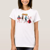 Supergirl papier Doll Grafisch T-shirt (Voorkant)