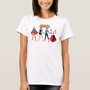 Supergirl papier Doll Grafisch T-shirt
