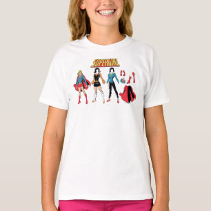 Supergirl papier Doll Grafisch T-shirt