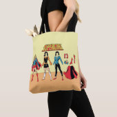 Supergirl papier Doll Grafisch Tote Bag (Dichtbij)