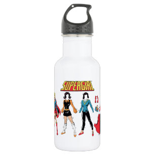 Supergirl papier Doll Grafisch Waterfles