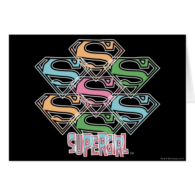 Supergirl Pastel Logo Collage (Voorkant Horizontaal)