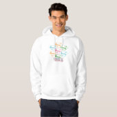 Supergirl Pastel Logo Collage Hoodie (Voorkant volledig)