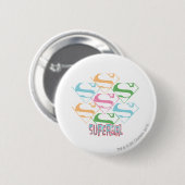 Supergirl Pastel Logo Collage Ronde Button 5,7 Cm (Voorkant /achterkant)