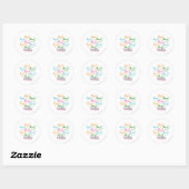 Supergirl Pastel Logo Collage Ronde Sticker (Vel)