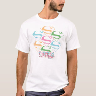 Supergirl Pastel Logo Collage T-shirt
