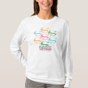 Supergirl Pastel Logo Collage T-shirt