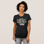 Supergirl Pastel Logo Collage T-shirt (Voorkant volledig)