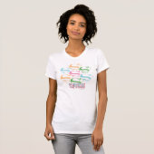 Supergirl Pastel Logo Collage T-shirt (Voorkant volledig)