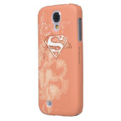 Supergirl Peach Floral Pattern Case-Mate Samsung Galaxy Hoesje (Achterkant Links)