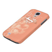 Supergirl Peach Floral Pattern Case-Mate Samsung Galaxy Hoesje (Onderkant)