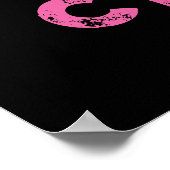 Supergirl Pink and Purple Grunge Logo Poster (Hoek)